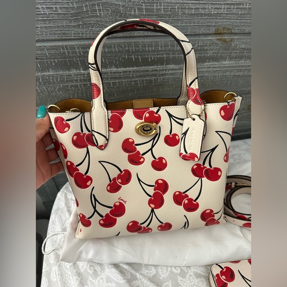Coach Cherry Set/ willow tote - Picture 1 of 8